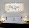 Custom Wedding Names & Date Sheet Music Song Lyrics Art Print
