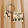 Personalized Calendar Keychain