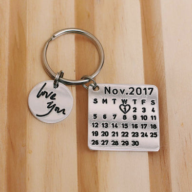 Personalized Calendar Keychain