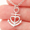 HUSBAND TO WIFE- FRIENDSHIP ANCHOR HEART NECKLACE