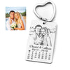 Custom Photo Calendar Keychain