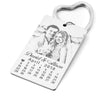 Custom Photo Calendar Keychain