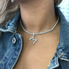 Diamond Letter Necklace